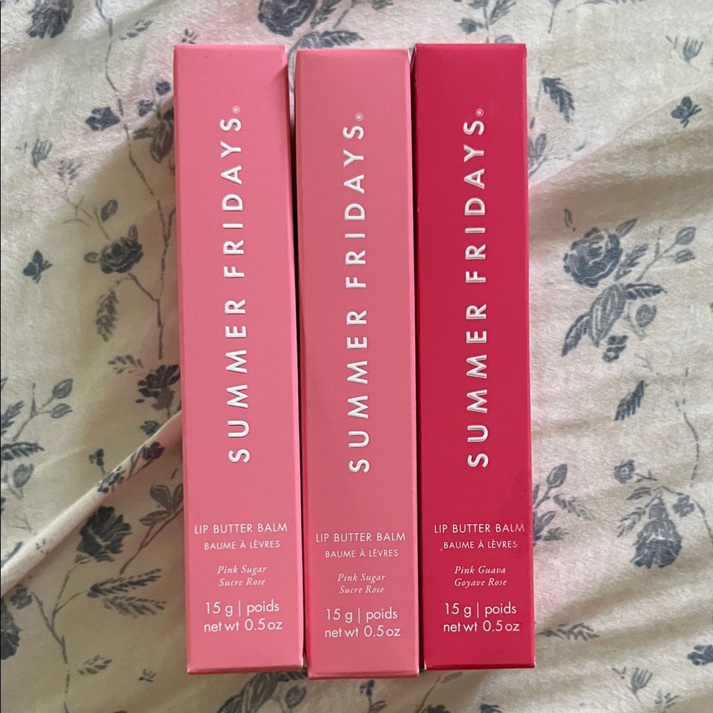 Summer Fridays Lip Butter Balm Trio - Pink Shades